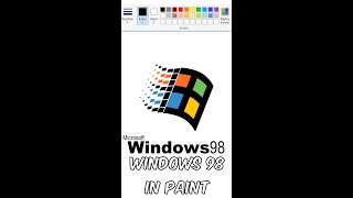 Windows 98 Logo in Paint 😱😱#shorts #windows