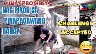 Nag piyon sa pinapagawang bahay|SINIGANG NA BANGUS SA BAYABAS namis ko||GENG CASTILLO