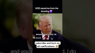 Donald Trump speaks on how God saved his life 👏