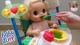 Feeding Baby Alive My Baby Alive Doll Katrina Two Packs Of Vintage Baby Alive Veggies Doll Food🥦😋