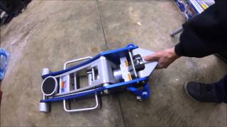 Harbor Freight aluminum floor jack unboxing