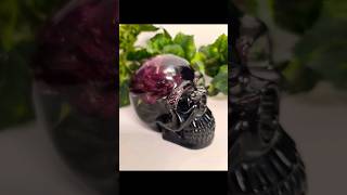 Red Rose Resin Skull #resintutorial #resin #resinart #shorts