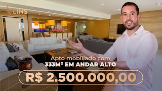 APARTAMENTO DE ALTO PADRÃO COM 333m² | BAIRRO ALTIPLANO | ANDAR SUPER ALTO E VISTA PARA O MAR | 2.5M