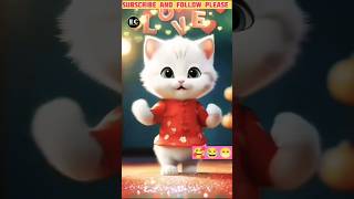 बिल्ली का डांस Cat Dance Video👍#shorts #shortsfeed #shortsvideo 🥰