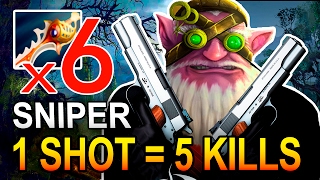 SNIPER 1 SHOT = 5 KILLS | MONTAGE DOTA 2