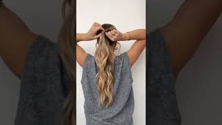 time saver Pony tail #shorts #hairhacks #easypony #womenhacks #ponytail