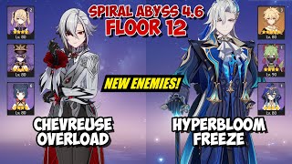 Arlecchino Chevreuse Overload & Neuvilette Hyperbloom | Spiral Abyss 4.6