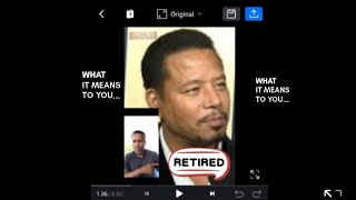 WHY TERRANCE HOWARD ...ACTOR RETIRES...WHAT IT MEANS TO YOU!!!