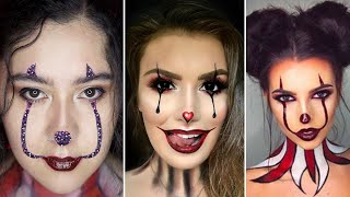 4 ideas fáciles y terroríficas de maquillajes de PAYASO para Halloween – it’s Me Skay