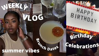 WEEKLY VLOG | BIRTHDAY CELEBRATIONS, BRUNCH DATES, GRWM, NEW NAILS + SUMMER VIBES