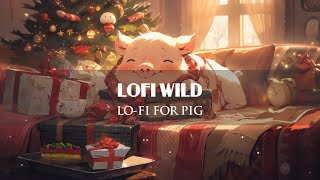 Lofi with Pig 🐷 | Christmas Relax With Dragon ⛄❄️ ~ [ Lofi Beats to chill - Lofi Relax ]