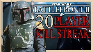 Boba Fett BACK TO BACK 15+ KILLSTREAK! MULTIPLAYER GAMEPLAY (Star Wars Battlefront 2)