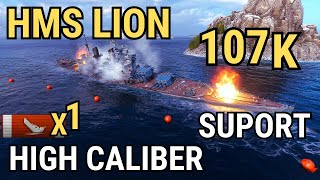 Lion: HIGH CALIBER SUPPORT | World of Warships