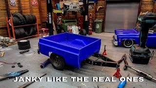 Janky Squarebody Trailer Build, Part 1, Chassis Fab & Suspension, ScaleRC