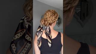 Curly scarf idea #curlyhairtips #curlyhairstyle #curlyhaircare