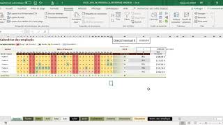 Excel 2016 : Comment faire un tableau avec CA au prorata absence présence pour ces vendeurs sur Exce