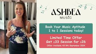 Book Your 1 to 1 Music Aptitude Session Today with Ashbea Music