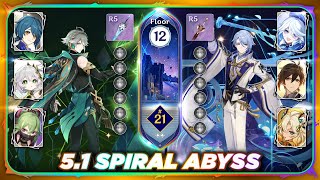 Alhaitham Hyperbloom & Ayato Duo Geo | Genshin Impact 5.1 Spiral Abyss Floor 12