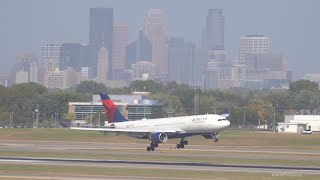 💨 Windy DL11 Landing at KMSP - N855NW | DL11 | LHR-MSP | A330-223