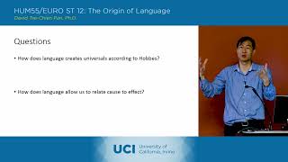 The Origin of Language - 2-4 - Thomas Hobbes - Discussion