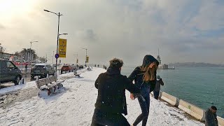 Istanbul Walk | Snowfall in Üsküdar, Winter 2021