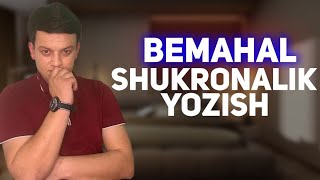 Bemahal shukronalik yozish