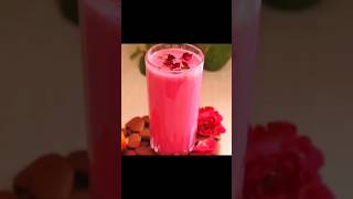 Rose syrup Lassi  😍😍😍|| #shorts #youtubeshorts #viral #food #shortsviral #shortsindia