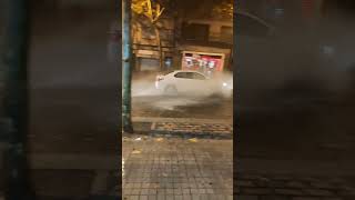 Extreme rain car gets stuck... #india #pakistan