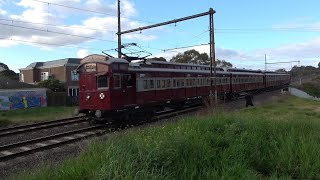 Old EMU train in SE Melbourne