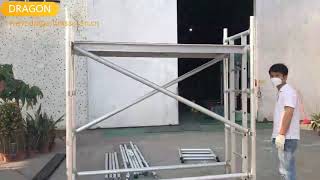 how to erect single width scaffold