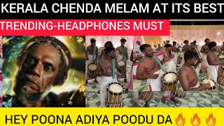 KERALA CHENDA MELAM AT ITS BEST🔥🔥🔥#chenda#chendamelam#singarimelam#kerala#trending#marriagefunction