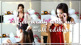 GET READY WITH ME - Fall Edition - Makeup, Hair and Outfit