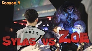 Faker - Sylas vs Zoe Mid - LoL Season 9 KR Ranked | League of Legends Replays