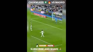 Chukwueze's Incredible Goal Shocks Real Madrid #shorts