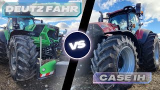 Deutz-Fahr VS Case IH... What A Sharp Tractor!!! Corn Harvest #2