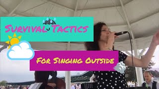 HOW TO SURVIVE SINGING OUTSIDE - The gig where we saw Boycie// Singers Advice