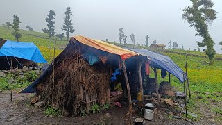 Best Life Of Natural Nepali Village People in The Rainy Season |  Relaxing Rural Village Life |