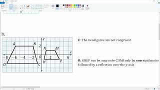 Prove the two figures are or are not congruent. Question 14