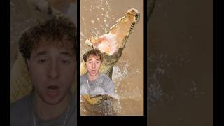 CROCODILE kills man while family watches in TERROR  #tiktokshort #short