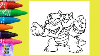 Browser From Super Mario Bros Coloring Pages #mario #coloring #coloring_pages