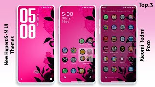 3 New HyperOS-MIUI Themes for Xiaomi,Redmi,Poco | Best HyperOS-MIUI Themes😱