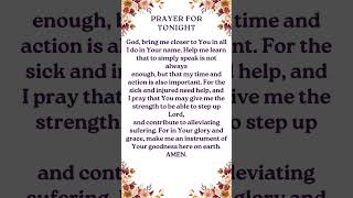 PRAYER!#jesus #shortprayer #prayerfortoday #nightprayer #shorts