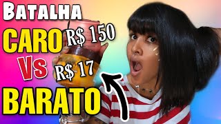 DIVIDI O CABELO NO MEIO E USEI CARO X BARATO ME SURPREENDI