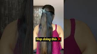 Stop doing your hairstyle like this ❌ || #hairstyle #hair #shorts