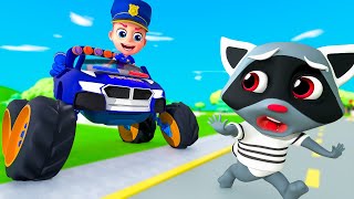 Monster Police Truck Rescue Team | Nursery Rhymes & Kids Songs