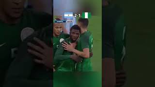 How Nigeria came from behind to beat Argentina.