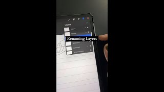 Renaming Procreate layers 🖋️