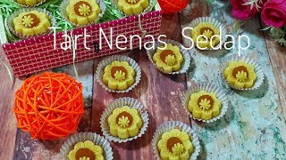 Resepi Tart Nenas Paling Sedap ,Gebu,Cair Dalam Mulut & Mudah