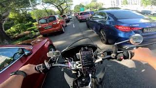 Suzuki DRZ400SM - POV Riding - Rush Hour Traffic Commute