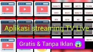 Cara Nonton TV LIVE di hp android, streaming tv di hp